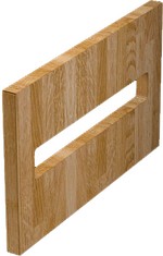 podpera ELEMENT 17 27x300x500, dubový masív