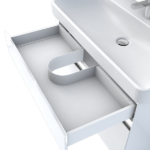 Krytka sifónu do zásuvky, plastová biela – Obrázok 2