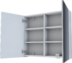 zrkadlová skrinka PRO do 800 dvoj-dverová – Obrázok 2