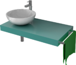 pult ELEMENT 12 do 1000x80x500 doska pod umývadlo – Obrázok 3