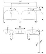 Geberit Smile / Kolo Traffic 120, dvoj-vaničkové – Obrázok 2