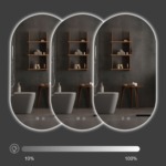 Zrkadlo LED EGG 50x90 cm – Obrázok 4