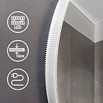 Zrkadlo LED 60cm ROUND BLUETOOTH – Obrázok 2