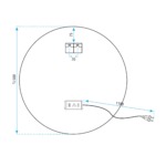 Zrkadlo LED 50cm MMJ – Obrázok 10