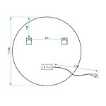Zrkadlo LED 70cm HZJ070 – Obrázok 10