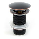 Umývadlova zástrčka Rea Retro Old Black click-clack – Obrázok 5