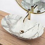 Umývadlo na dosku REA ROYAL Sand – Obrázok 2