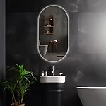 Zrkadlo LED EGG 60x80 cm – Obrázok 2