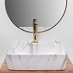 Umývadlo na dosku REA KELLY - Mramor – Obrázok 6