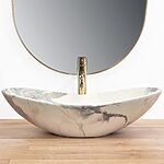 Umývadlo na dosku REA ROYAL Sand – Obrázok 4