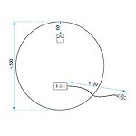 Zrkadlo LED 50cm FFJ50 – Obrázok 10
