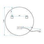 Zrkadlo LED 80cm HZJ080 – Obrázok 10