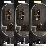 Zrkadlo LED EGG 60x80 cm – Obrázok 9