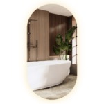 Zrkadlo LED EGG 50x90 cm