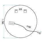 Zrkadlo LED 80cm BAS – Obrázok 10