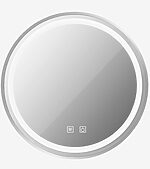 Zrkadlo LED 60cm MMJ BRUSH SILVER – Obrázok 10