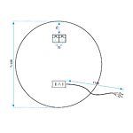 Zrkadlo LED 50cm BAS – Obrázok 10