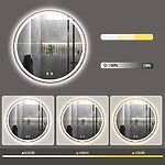 Zrkadlo LED 60cm MMJ BRUSH COPPER – Obrázok 7