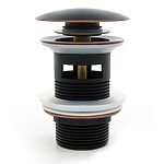 Umývadlova zástrčka Rea Retro Old Black click-clack – Obrázok 4