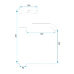 Umývadlová batéria REA Serra - brúsené zlato, nízka – Obrázok 12