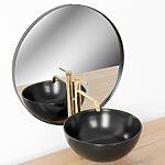 Umývadlová batérie REA LUGANO SLIM - zlatá, vysoká – Obrázok 4