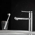 Umývadlová batéria REA OVAL - chróm, nízka – Obrázok 2