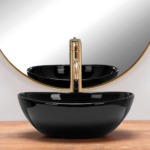 Umývadlo na dosku Rea Sofia Mini Black – Obrázok 5