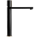 Umývadlová batéria REA ICON - čierno-zlatá, vysoká – Obrázok 2