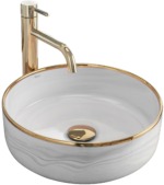 Umývadlo na dosku REA MERIDA - šedé