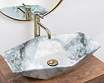 Umývadlo na dosku REA VEGAS - lesklá žula – Obrázok 3