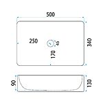 Umývadlo na dosku REA Fiorella – Obrázok 6