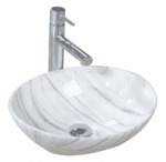 Umývadlo na dosku Rea Sofia N svetlošedé