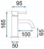 Umývadlová batéria REA LUNGO - brúsené Copper, nízka – Obrázok 8