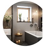 Zrkadlo LED 80x70cm YH-3355