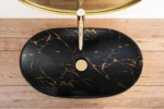 Umývadlo na dosku REA Royal In Black Marble Gold – Obrázok 3