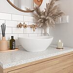 Umývadlo na dosku REA SOFIA - biele – Obrázok 2