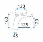 Umývadlová batéria REA JAGER - zlato, nízka – Obrázok 5