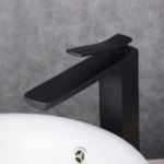 Umývadlová batéria REA SONIC - matná čierna, vysoká – Obrázok 4