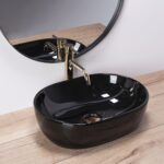 Umývadlo na dosku REA AMELIA - čierne – Obrázok 2
