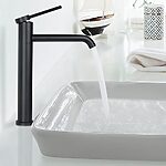 Umývadlová batéria REA CLIF BLACK MAT HIGH – Obrázok 2