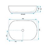 Umývadlo na dosku Rea LISA L.BLUE SHINY – Obrázok 5