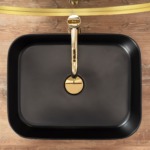 Umývadlo na dosku Rea KAYA Black Mat – Obrázok 3