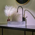 Umývadlo na dosku Rea Cristal Transparent 39 – Obrázok 2