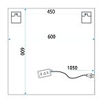 Zrkadlo LED 60x60 YH-BL-12 – Obrázok 5