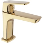 Umývadlová batéria REA RUSEL - zlatá, nízka – Obrázok 5