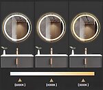 Zrkadlo LED 80cm MMJ Gold – Obrázok 6