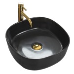 Umývadlo na dosku ELENA BLACK MAT