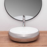 Umývadlo na dosku REA LINDA - strieborné – Obrázok 2