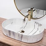 Umývadlo na dosku Rea Nadia 60 Sand – Obrázok 3