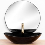 Umývadlo na dosku REA ROYAL 60 - čierne – Obrázok 4